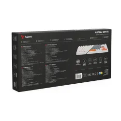 Klawiatura magnetyczna Savio ASTRAL Outemu White Jade Biały