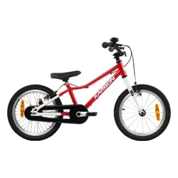 Rower dziecięcy KARBON Superlight Automatic 16 cali dla chłopca Czerwony