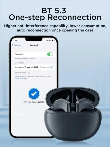 Słuchawki bezprzewodowe Joyroom Funpods JR-FB2 Dosuzne Bluetooth 5.3 Niebieski