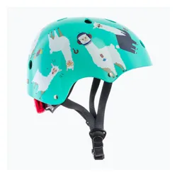 Kask rowerowy dziecięcy Hornit Llama turquoise/white