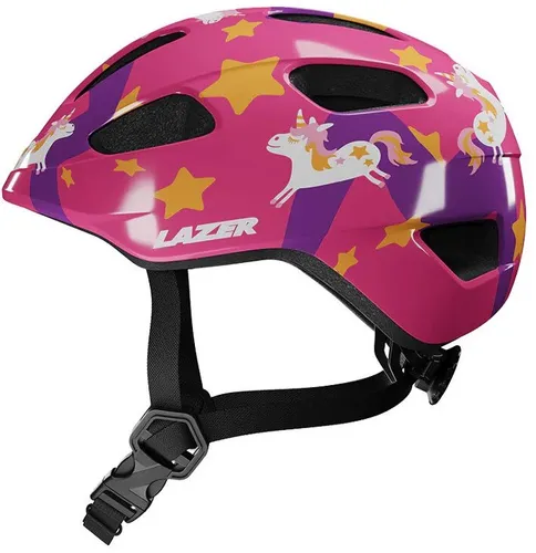 Kask rowerowy LAZER Pnut KinetiCore 2.0 Różowo-fioletowy dla Dzieci z możliwością zamontowania lampki (rozmiar XS)