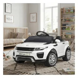 Samochód dla dziecka BAMBI RACER Land Rover Suv Jeep 1 osobowy Błyszczący Biały