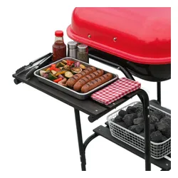 Grill węglowy VELACO VL02-RED-BLACK Czarny / Czerwony