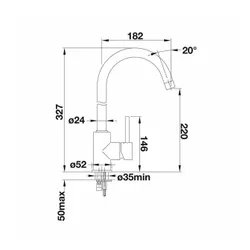 Bateria BLANCO Mida 519415 Antracyt
