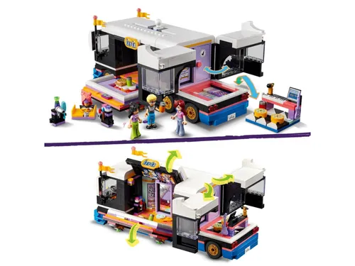 Конструктор LEGO Friends 42619 концертный автобус поп-звезды