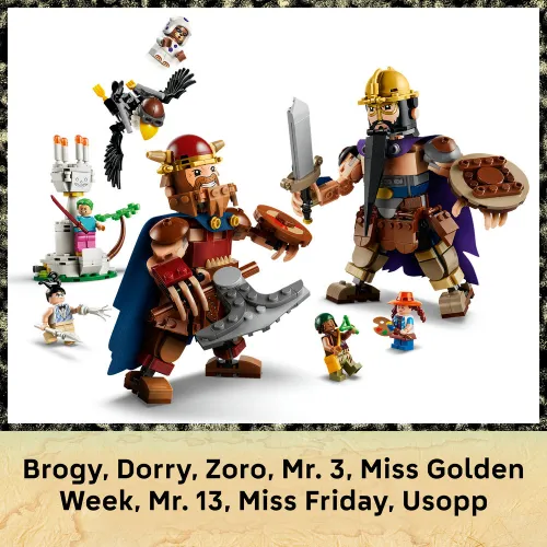 LEGO 75644 ONE PIECE: Дорри против Броги гиганты, набор кубиков 9+
