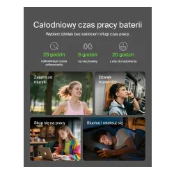 Słuchawki bezprzewodowe Belkin SoundForm Anywhere Douszne Bluetooth 5.4 Czarny
