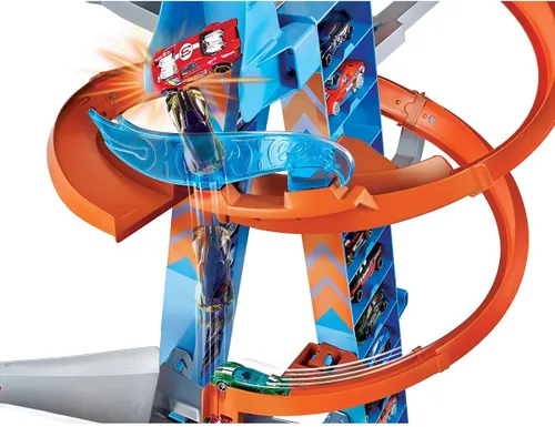 Hot Wheels Wieża Podniebne kraksy Zestaw