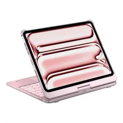 Etui na iPad Pro 11 cali TYPECASE Flexbook Touch Jasnoróżowy Klawiatura