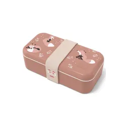 Lunchbox dziecięcy + sztućce Monbento MB Foodie - cinnamon / fox