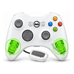 Pad FroggieX FX-X360-PC-W-WR do PC, Xbox 360 Bezprzewodowy Biały
