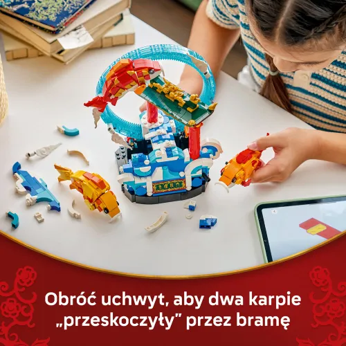 LEGO 80120 Chinese Festivals Karp przeskakujący przez Smoczą Bramę