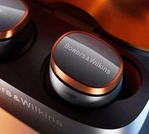 Słuchawki dokanałowe BOWERS & WILKINS PI8 MCLAREN ANC Szaro-pomarańczowy
