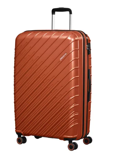 American Tourister SPEEDSTAR-copper orange'ın geniş genişletilebilir valizi