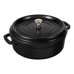 STAUB La Cocotte 3,8 l czarny - garnek żeliwny z pokrywką