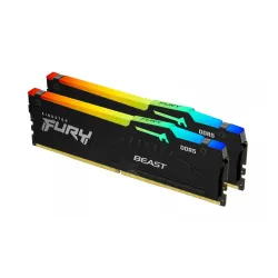 Pamięć RAM Kingston FURY Beast RGB DDR5 64GB (2 x 32GB) 6400 CL32 EXPO Czarny