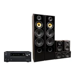 Onkyo TX-NR696 Cinema Package Black, Taga Harmony TAV-606 v.3 Modern wenge