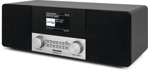 Radioodbiornik TechniSat DigitRadio 4 IR Radio FM DAB+ Internetowe Bluetooth Czarno-srebrny