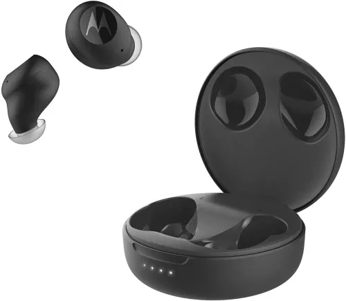 Słuchawki bezprzewodowe Motorola Vervebuds 250 True Wireless Dokanałowe Bluetooth 5.0 Czarny