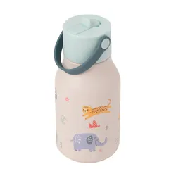 Butelka dziecięca na wodę Lund London Little Childrens Water Bottle 400 ml - safari