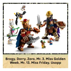 LEGO 75644 ONE PIECE: Дорри против Броги гиганты, набор кубиков 9+