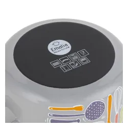 Garnek emaliowany z pokrywką EMALIA POLSKA PLESZEW STAFFIO 2,6 l