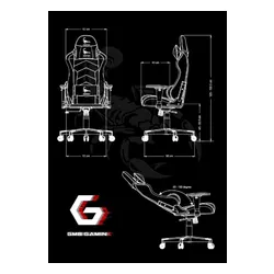 Fotel GEMBIRD Scorpion Czarno-pomarańczowy