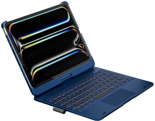 Etui na iPad Air / iPad Pro TYPECASE Flexbook Touch Błękitny pacyfik Klawiatura