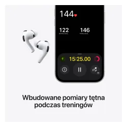 Apple AirPods Pro 3 generacji z etui MagSafe USB/C Dokanałowe Bluetooth Biały