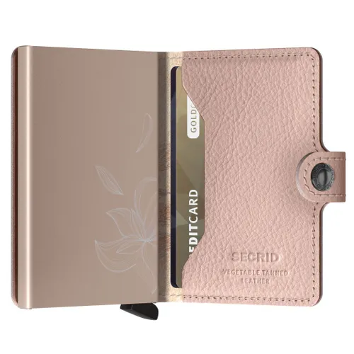 RFID Miniwallet Gizli Dikiş Kılıflı Cüzdan Linea-magnolia rose