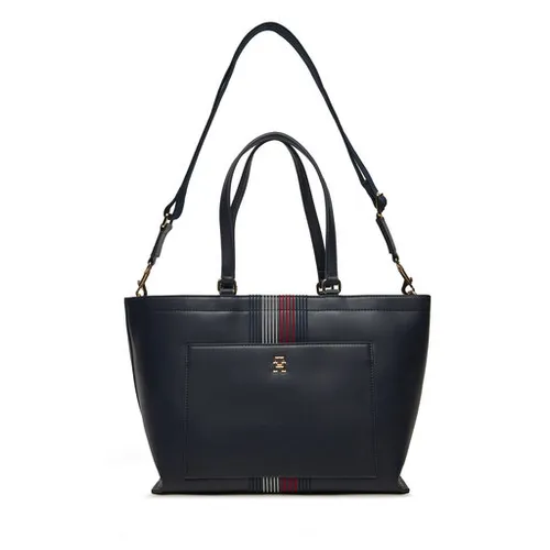 Сумка Tommy Hilfiger Distinct Tote Corp Handbag AW0AW16704 Navy Blue