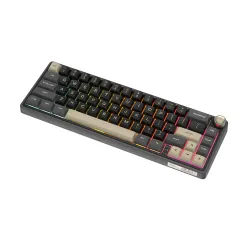 Klawiatura mechaniczna Royal Kludge RK-R65 Phantom Brown Switch Czarno-Szary
