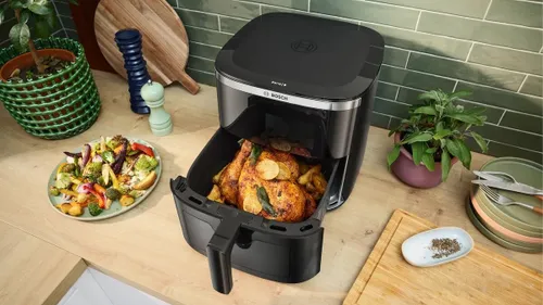 Air Fryer Frytkownica beztłuszczowa BOSCH Serie 6 MAF671B1 7.2l z 7 automatycznymi programami i okienkiem do podgląd potrawy