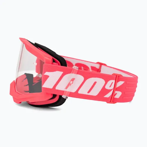 Gogle rowerowe 100% Strata 2 pink/clear