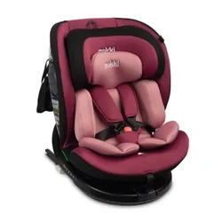 Автокресло Caretero Mokki I-Size, 40-150 cm, 0-36 kg, черно-розовый