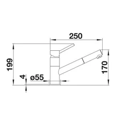 Bateria BLANCO Kano-S 521503 Chrom