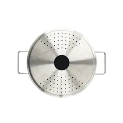 EVA TRIO 24 cm - pokrywka do odcedzania ze stali nierdzewnej
