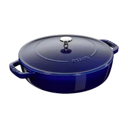 STAUB 28 cm - patelnia żeliwna z pokrywką