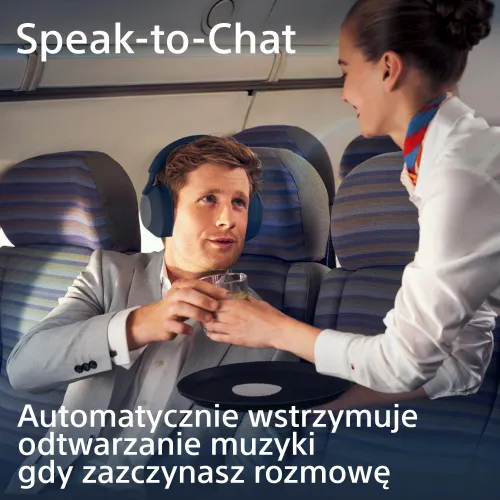 Słuchawki bezprzewodowe Sony WH-1000XM5 ANC Nauszne- Bluetooth 5.2 Niebieski