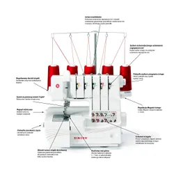 Maszyna do szycia Overlock SINGER 14T968DC