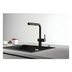 Bateria FRANKE Active L Pull-out spray 115.0653.382 Czarny mat