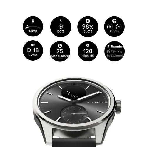 Smartwatch Withings ScanWatch 2 42mm Czarny