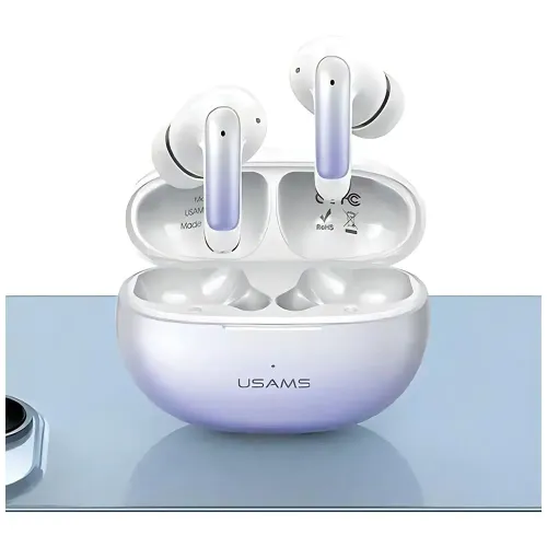 Słuchawki bezprzewodowe USAMS US-XD19 X-DON TWS Doknałowe Bluetooth 5.3 Fioletowy gradient