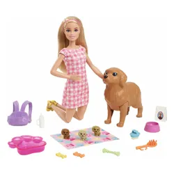 Lalka Barbie Narodziny piesków HCK75