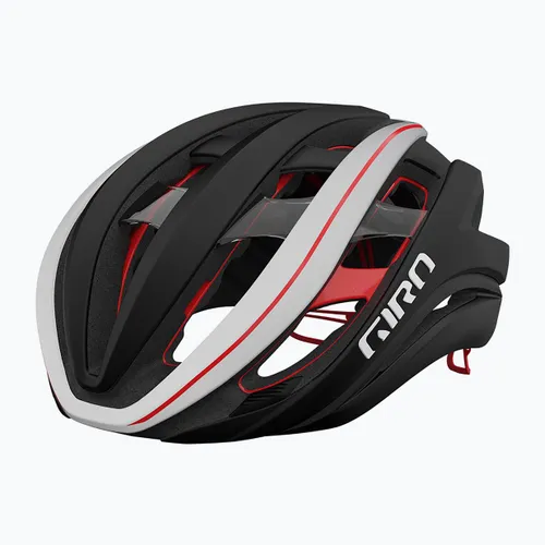 Kask rowerowy Giro Aether Spherical MIPS matte black/white/red