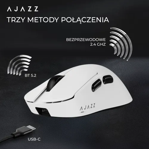 Myszka gamingowa Ajazz AJ179 V2 MAX Biały