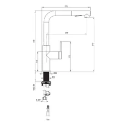 Bateria DEANTE Momi BKM C73M Brąz szczotkowany