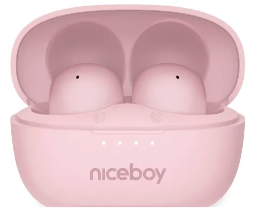Słuchawki dokanałowe NICEBOY Podsie 4 Pop Różowy