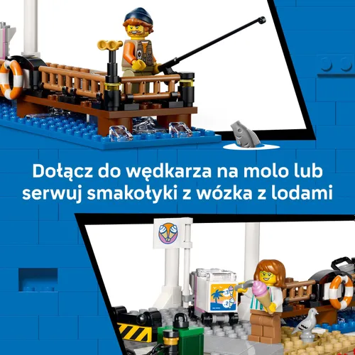 LEGO City 60506 Tramwaj przy plaży, zestaw klocków 7+