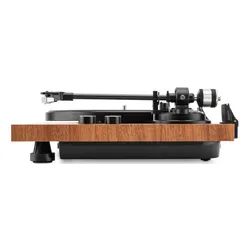 Gramofon JVC AL-E534M Drewno, Manualny, Napęd paskowy, Prędkość odtw. 33 1/3,45 obr./min